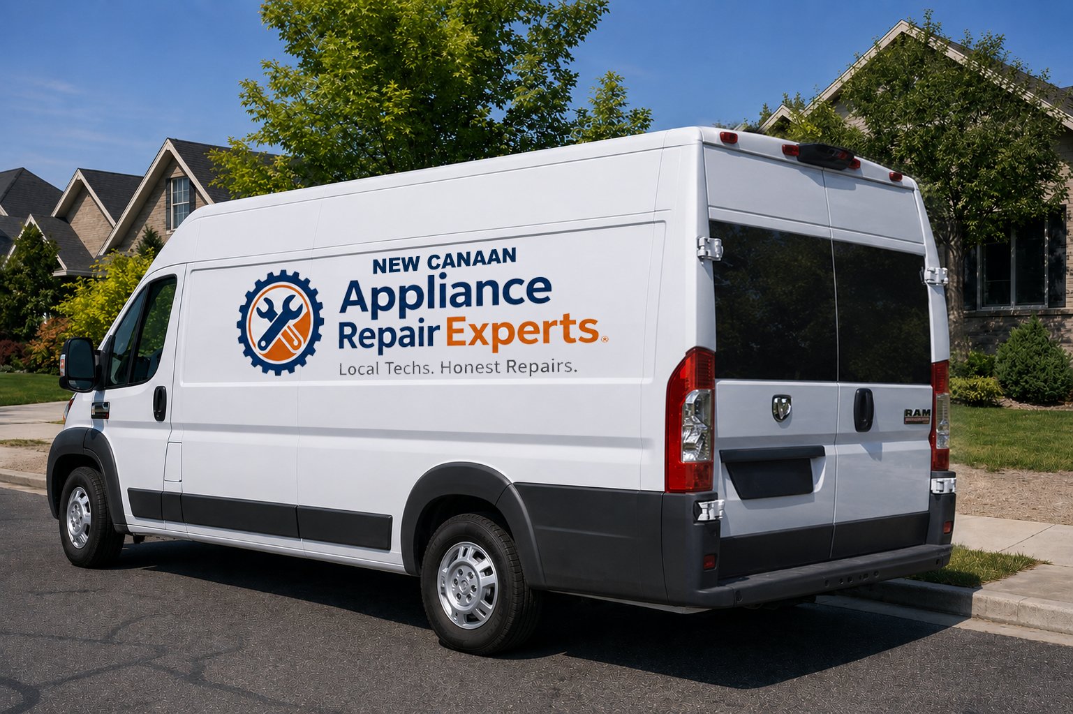 New Canaan Appliance Repair Experts van